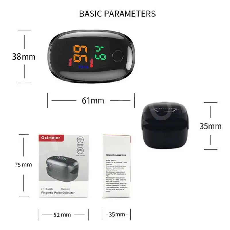 LK89 Finger Pulse Oximeter Medical Portable Blood Oxygen Oxymetre Heart Rate Saturation Meter OLED Oximetro De Dedo LED Display